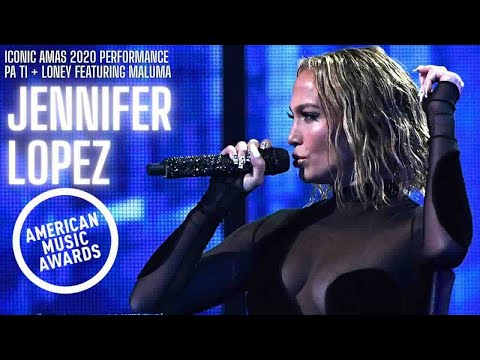 Jennifer Lopez + Maluma - Pa&#039; Ti + Lonely AMA&#039;s Performance 2020