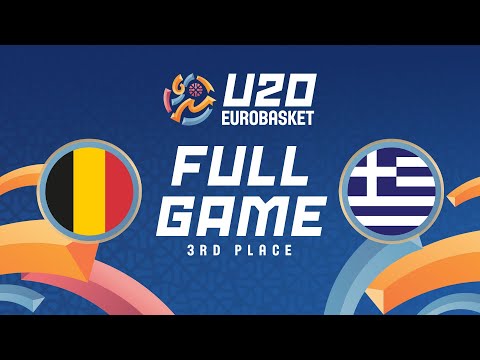 3RD PLACE GAME | Belgium v Greece | Full Basketball Game | FIBA U20 EuroBasket 2024