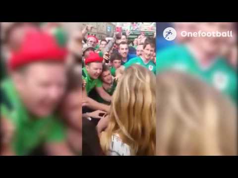 UEFA EURO 2016: Irish fans serenade French girl