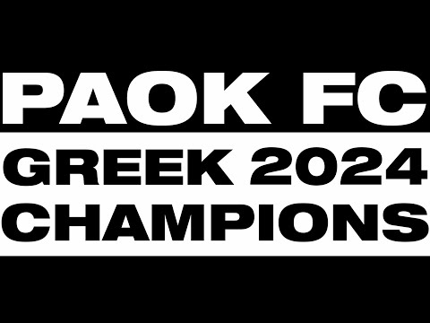 O ΠΑΟΚ πρωταθλητής 2024: Η απονομή [live] - PAOK TV