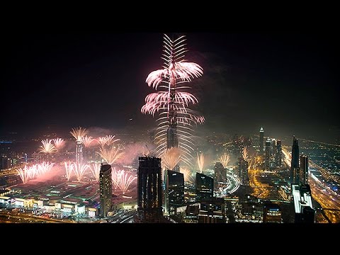 New Year fireworks 2015: Watch Dubai&#039;s dazzling display